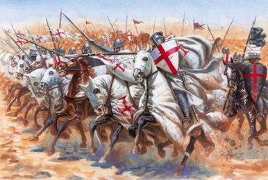Carga de caballería medieval