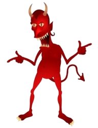 Caricatura del demonio