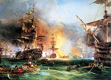 Batalla naval entre piratas