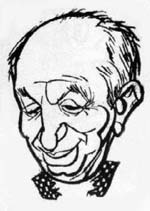 Caricatura de Najdorf