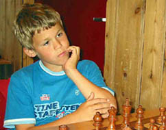 Magnus Carlsen en su niez