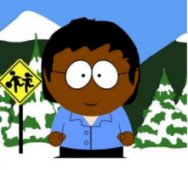 Vishy en una caricatura de South Park