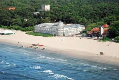 Vista de una playa de Jurmala