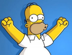 Homer Simpson eufrico