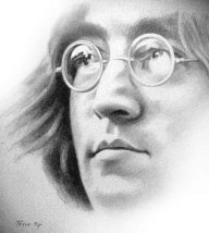 Caricatura de John Lennon