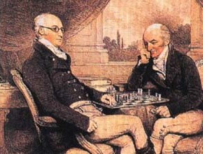 "Los jugadores de ajedrez", de Henry Edridge