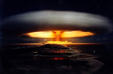 Explosin de una bomba nuclear